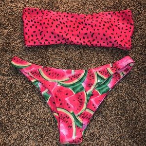 Medium watermelon bathing suit.